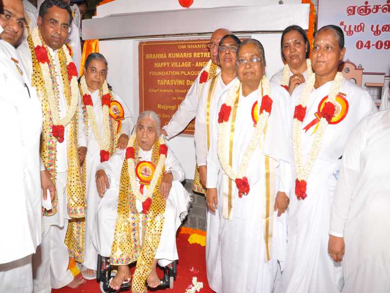 Chennai : Foundation laying ceremony by Dadi Janki Ji